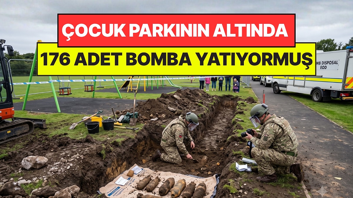 Yenileme Yaparken Kazara Keşfettiler: Çocuk Parkının Altında 176 Adet Bomba Yatıyormuş