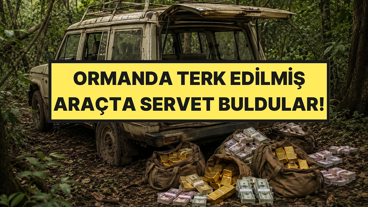 Ormanda Terk Edilmiş Araçta Servet Buldular: Kilolarca Altın ve Milyonlarca Nakit Çıktı