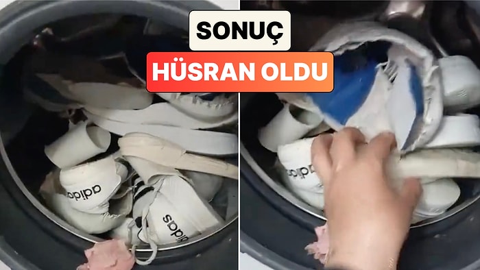 Spor Ayakkabıları Çamaşır Makinesine Atan Bir Kadın Hayatının Şokunu Yaşadı