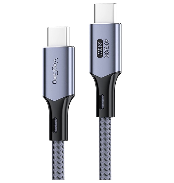 Veggieg Thunderbolt 4 hızlı şarj kablosu teknoloji severlerin listesinde ilk sırada!