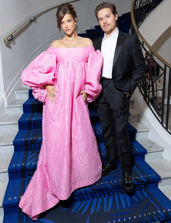 Barbara Palvin and Dylan Sprouse announced they were expecting their first child in a joint social media post in May.
