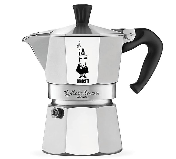 Bialetti Moka Express, ocak üstü kahve pişirici mutfağına İtalyan şıklığı katmak isteyenler için ideal!