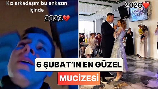 Enkaz Altında Kalan Sevgilisi İçin Gözyaşı Döken Gencin 3 Yıl Sonra Yaptığı Nişan Paylaşımı Kalpleri Isıttı