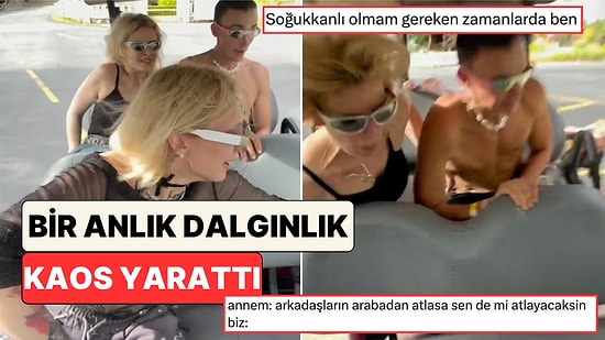 Arkadaşı Buggy'den Düşünce Direksiyonu Bırakıp Araçtan Atlayan Kadın Diğer İki Arkadaşını Kaderine Terk Etti