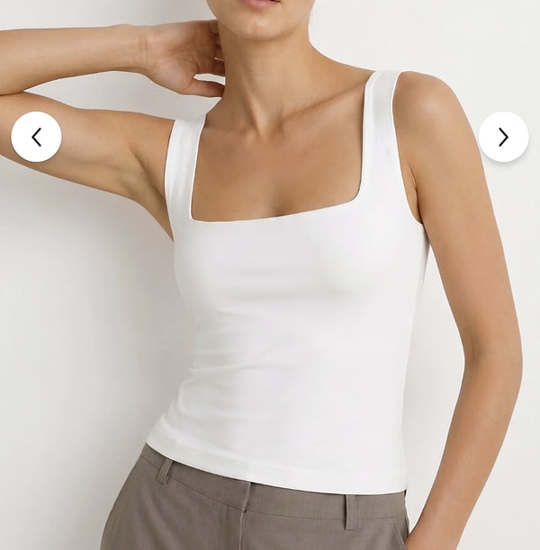 OLYNN kare yaka beyaz body sepet aşamasında %6 indirim avantajıyla 328,91 TL!