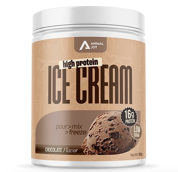 Animal Joy, protein ice cream çikolatalı dondurma tozu ''onedio15'' koduyla ekstra indirimle kapıda!