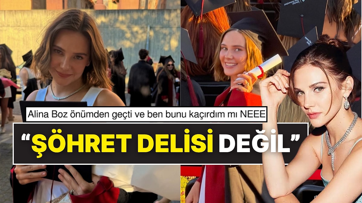 28 Yaşındaki Ünlü Oyuncu Alina Boz Üniversiteden Mezun Oldu