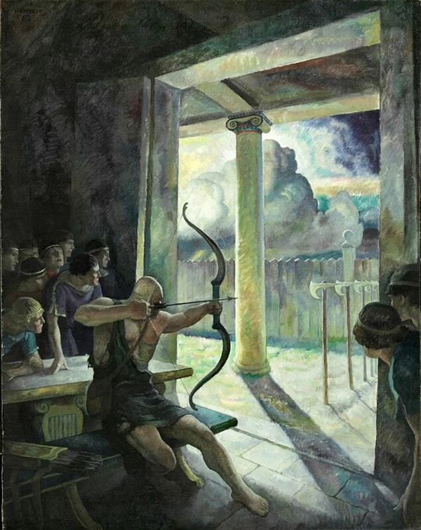 Odysseus Taliplerle Karşı Karşıya