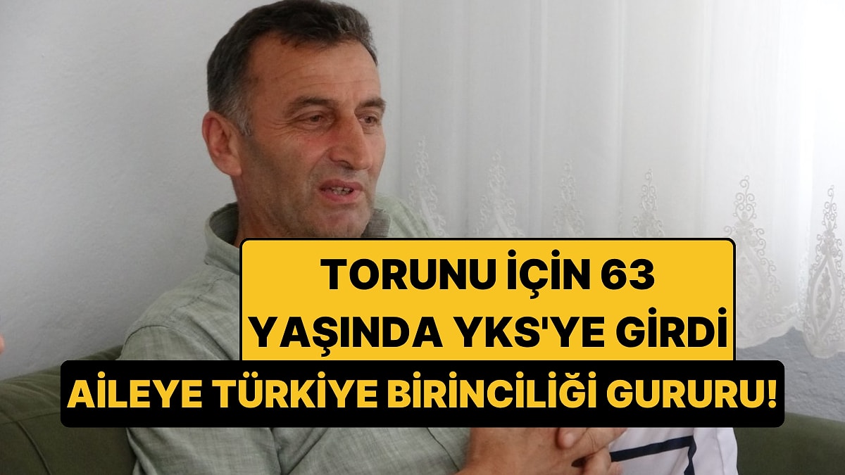 63 Yaşında, 46 Yıl Sonra YKS'ye Girdi: Torunu Türkiye Birincisi Oldu