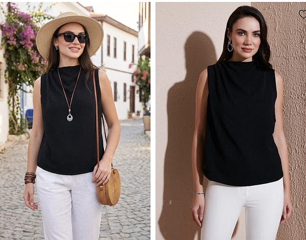 Lela siyah büzgülü kadın bluz cazip indirimle 499,99 TL yerine net 374,99 TL!