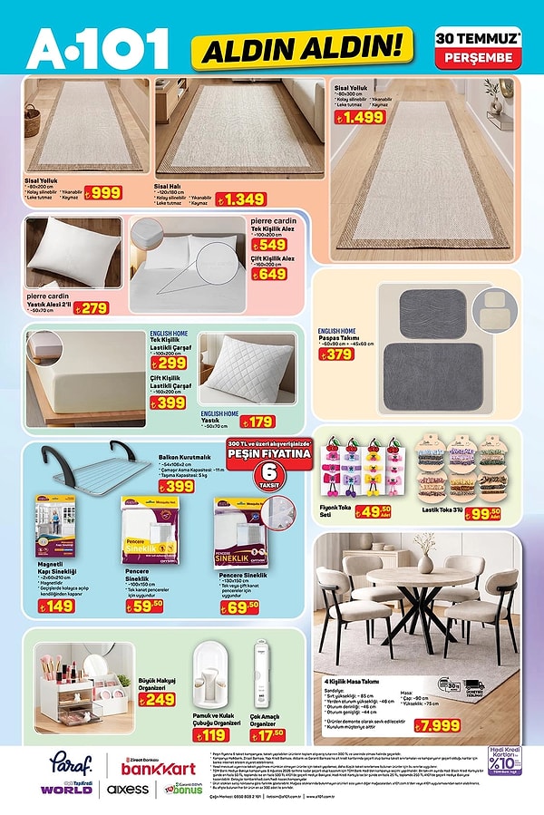 English Home Paspas Takımı 379 TL