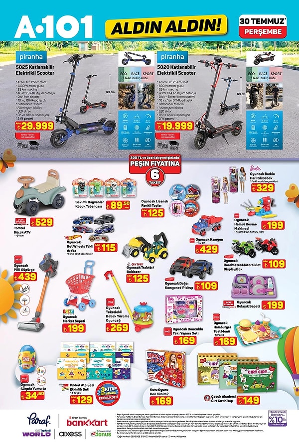 Piranha 5025 Katlanabilir Elektrikli Scooter 29.999 TL