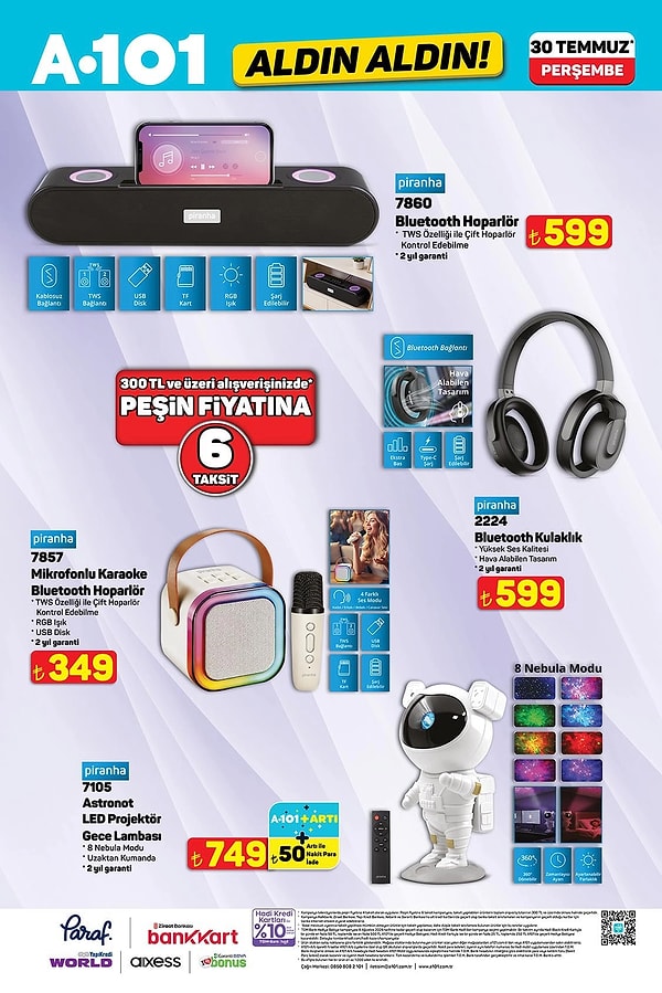Piranha 7860 Bluetooth Hoparlör 599 TL