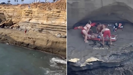 Dangerous Leap Ends in Disaster: Young Man Hits Sharp Rocks and Fractures His Hip