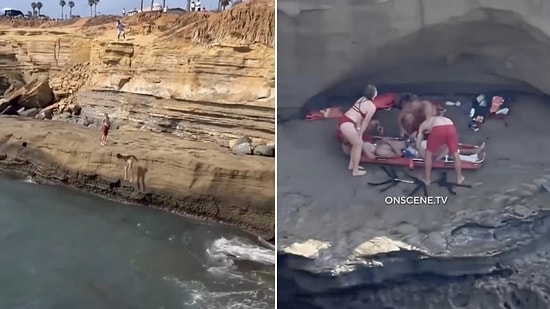 Dangerous Leap Ends in Disaster: Young Man Hits Sharp Rocks and Fractures His Hip