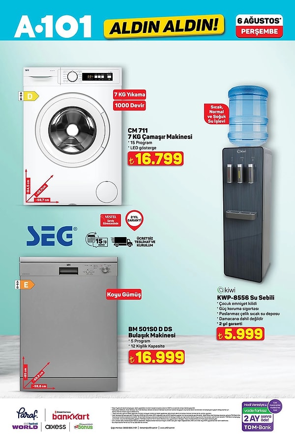Kiwi KWP-8556 Su Sebili 5.999 TL