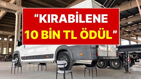 Bu Sandalyeye Balyoz Bile İşlemiyor: Üstüne 2.5 Tonluk Minibüs Koydu, Kırabilene Ödül Verecek