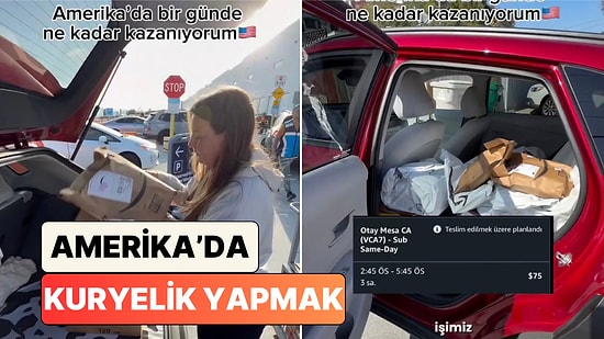 Günde 377 Dolar: Amerika'da Kuryelik Yapan Bir Çift Günlük Yaptıkları İşi ve Kazançlarını Paylaştı