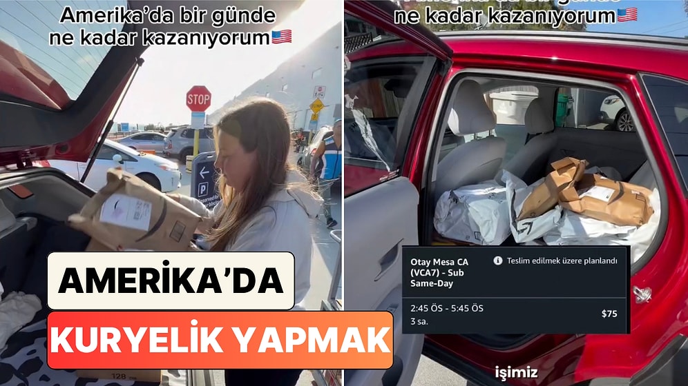 Günde 377 Dolar: Amerika'da Kuryelik Yapan Bir Çift Günlük Yaptıkları İşi ve Kazançlarını Paylaştı