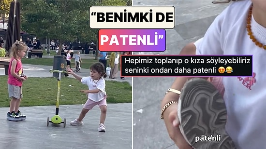 Arkadaşını Ayakkabısının Patenli Olduğuna İkna Etmeye Çalışan Miniğin Oscarlık Performansı Gülümsetti