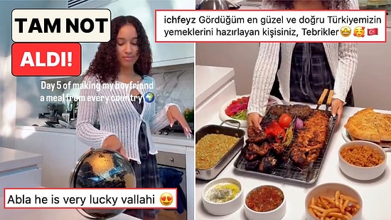 Her Gün Farklı Bir Ülkenin Yemeğini Yapan İçerik Üreticisi Türk Mutfağı Menüsüyle İzleyenlerden Tam Not Aldı