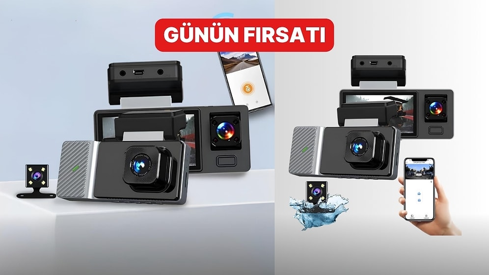 Günün Fırsatı: Hasuba 3 Kameralı Araç İçi Kamera Seti İndirimde!