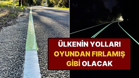 Yolları Fosforlu Şeritlerle Döşüyorlar: Denizaşırı Ülkede Gece Güvenliği Artıyor