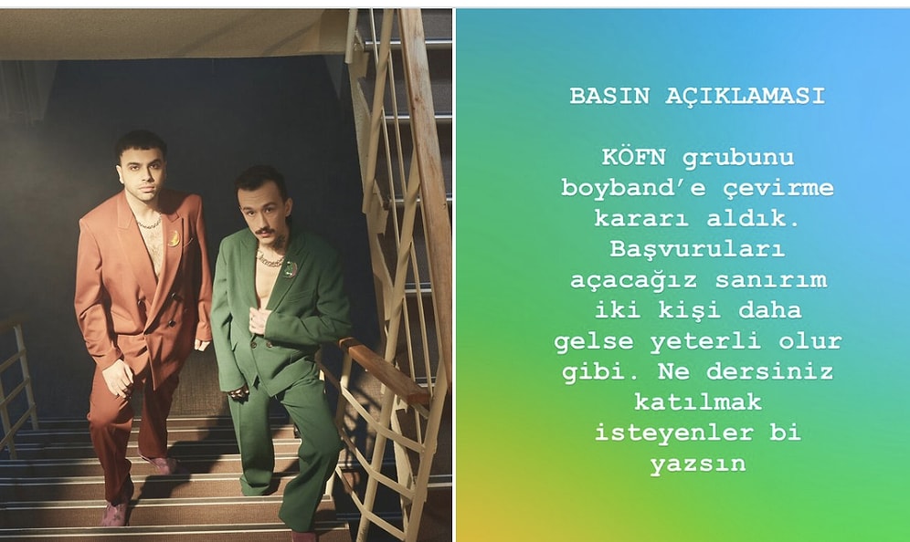 KÖFN Announces Surprise Move to Transform Into a Boyband
