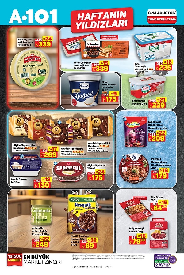 Muratbey Tam Yağlı Taze Kaşar Peyniri 500 g 339 TL