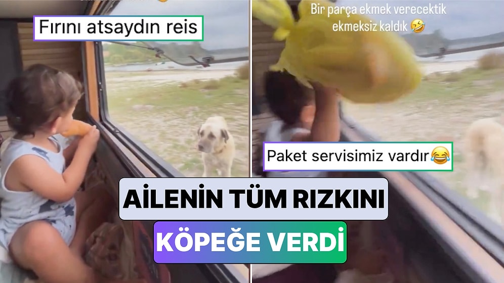 Karavanın Önüne Gelen Köpekle Ekmeğini Paylaşmak İsteyen Çocuk Biraz Cömert Davranınca Aile Ekmeksiz Kaldı