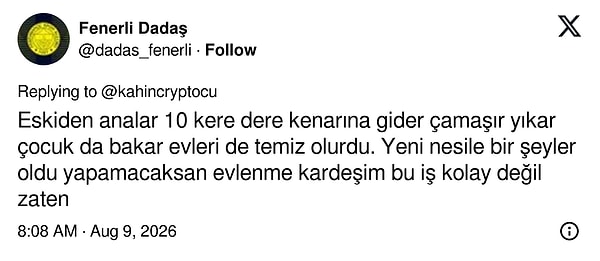 Bir X kullanıcısı yeni nesli çocuk yetiştirme konusunda eleştirdi.