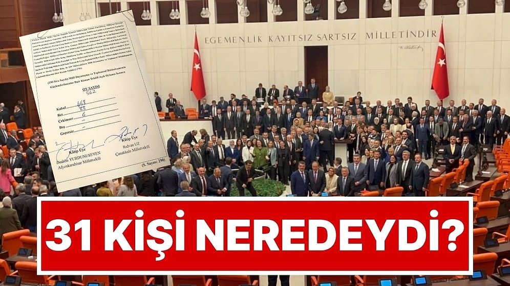 Meclis'te Yapılan Çerçeve Yasa Oylamasına Katılmayan Milletvekilleri Belli Oldu