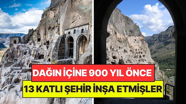 Dağın İçine 13 Katlı Şehir İnşa Etmişler: Tam 6 Bin Oda Var
