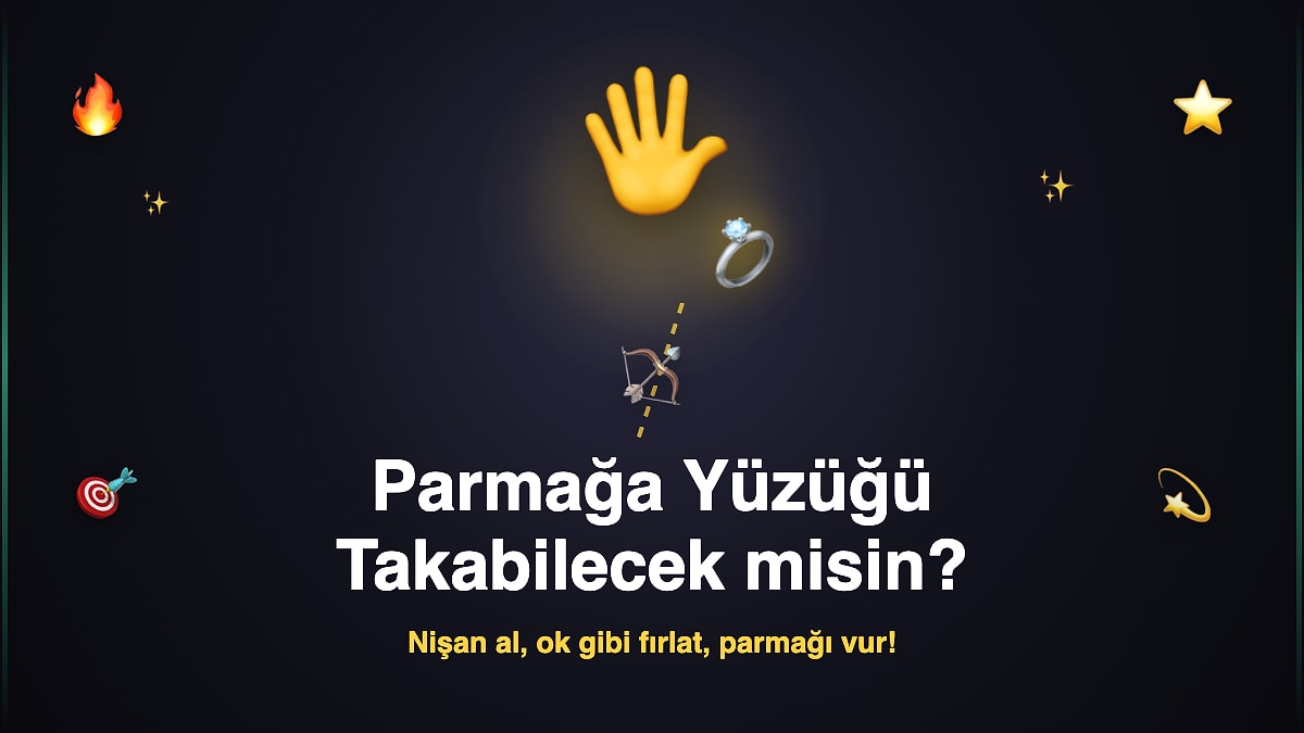 Nişancılığına Güvenenler Buraya: Parmağa Yüzüğü Takabilecek misin?