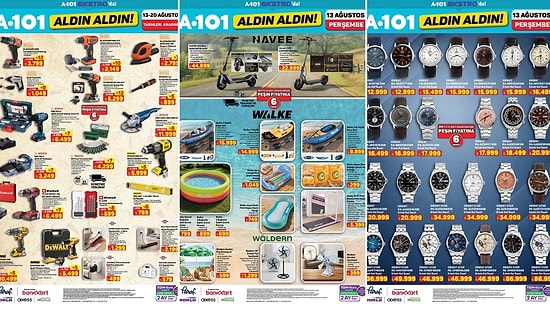 A101'e Kano Seti Geliyor! 13 Ağustos 2026 A101 İnternete Özel Aldın Aldın Kataloğu