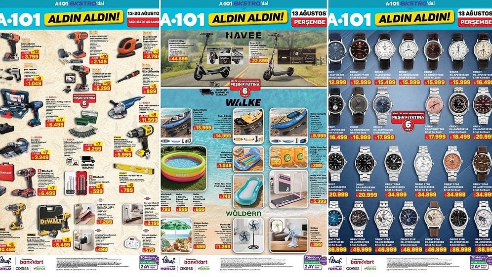 A101'e Kano Seti Geliyor! 13 Ağustos 2026 A101 İnternete Özel Aldın Aldın Kataloğu
