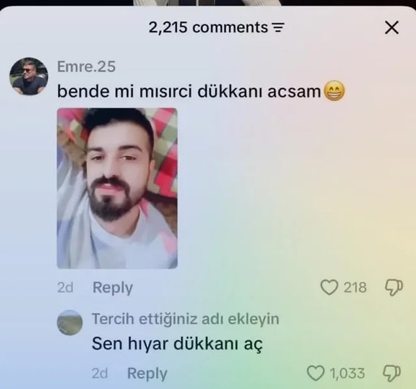 Yakışıklı Mısırcı olamayacaksın.
