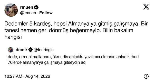Hepimizin dedesi.