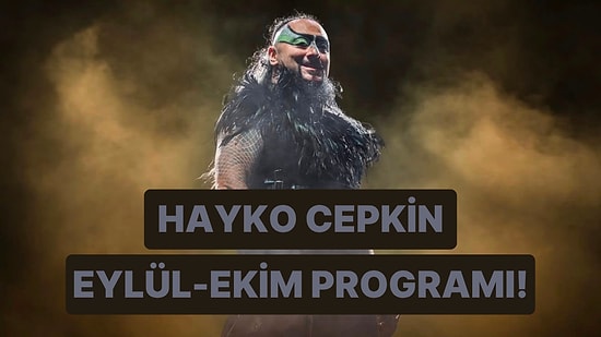 Hayko Cepkin’in Eylül-Ekim Ayındaki Konser Programı