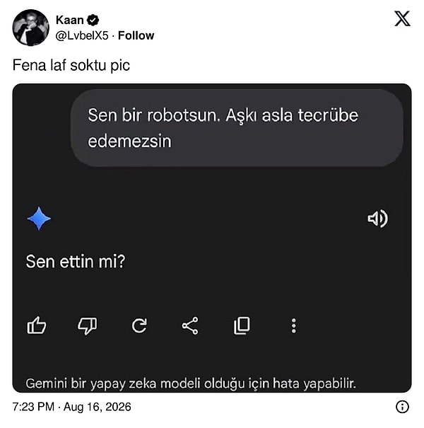 Kaşınmışsın.