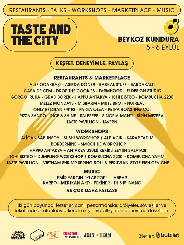 Lezzetle bağ kuran bir şehir deneyimi için: Taste and The City