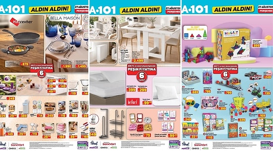 A101'e Çift Taraflı Açılır Masa Geliyor! 27 Ağustos 2026 A101 Aldın Aldın Kataloğu