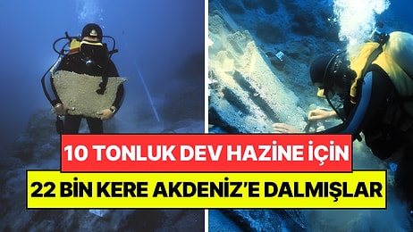 Akdeniz'deki 10 Tonluk Hazineyi Çıkarmak İçin 10 Yıl Boyunca 22 Bin Dalış Yaptılar