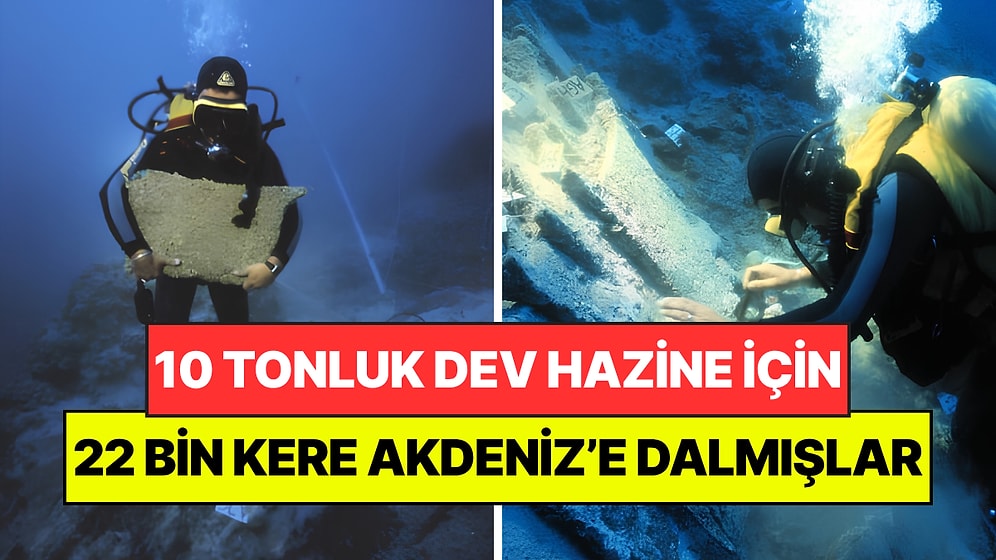 Akdeniz'deki 10 Tonluk Hazineyi Çıkarmak İçin 10 Yıl Boyunca 22 Bin Dalış Yaptılar