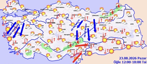 Güneydoğu Anadolu ve Ege’de yüksek sıcaklıklar etkisini sürdürüyor.