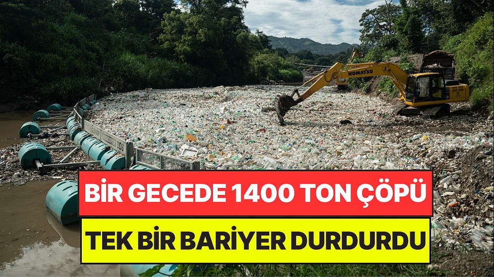 Dev Bariyer Tek Bir Gecede 1400 Ton Çöpü Durdurdu: Okyanusu Kurtaracak!