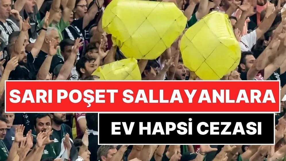 Kocaelispor-Amedspor Maçında Sarı Poşet Sallayan 5 Kişiye Ev Hapsi
