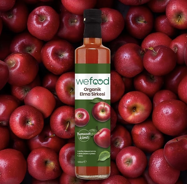 Wefood organik elma sirkesi %39 indirimle 427,75 TL yerine net 260,00 TL!