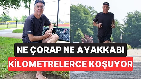 6 Maratonu Çorapsız ve Ayakkabısız Koştu
