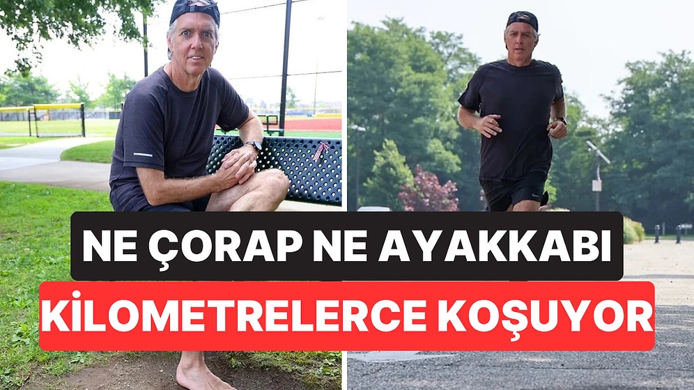 6 Maratonu Çorapsız ve Ayakkabısız Koştu